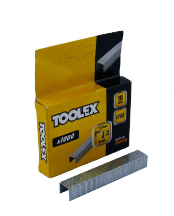 Скоби 10мм для механічного степлера 0.7х11.3мм TOOLEX, 1000шт (88Т310)