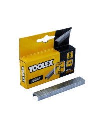 Скоби 6мм для механічного степлера 0.7х11.3мм TOOLEX, 1000шт (88Т306)